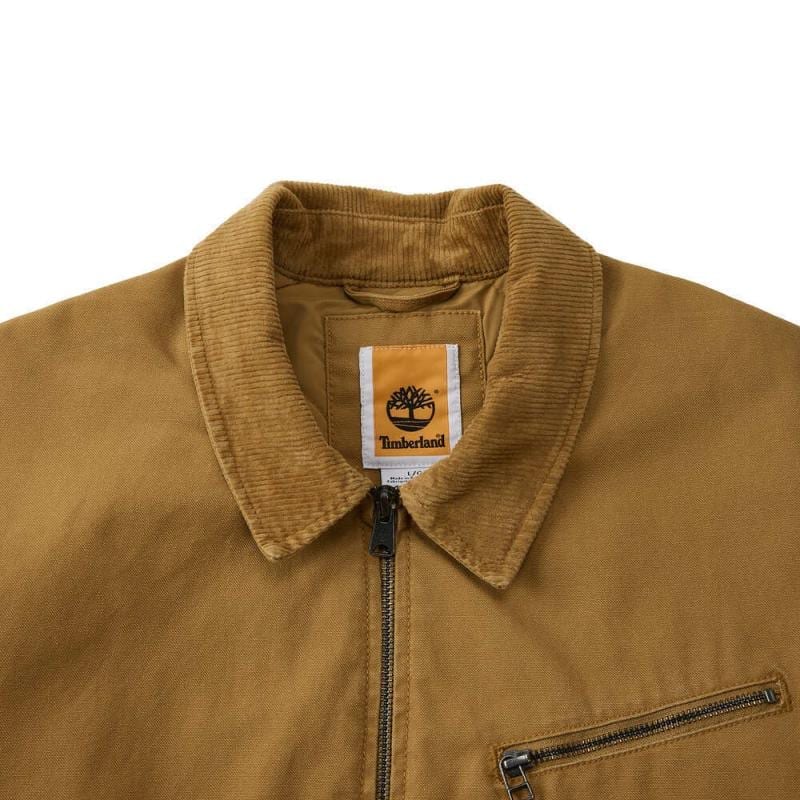 Timberland Washed Canvas Insulated Puffer Jacket Men's Khaki A5MAE-P47