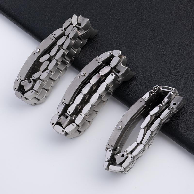 Quality Watchband 20mm 22mm Silver Stainless Steel Watch Band For Omega Strap Seamaster 600 Speedmaster Planet Ocean Belt