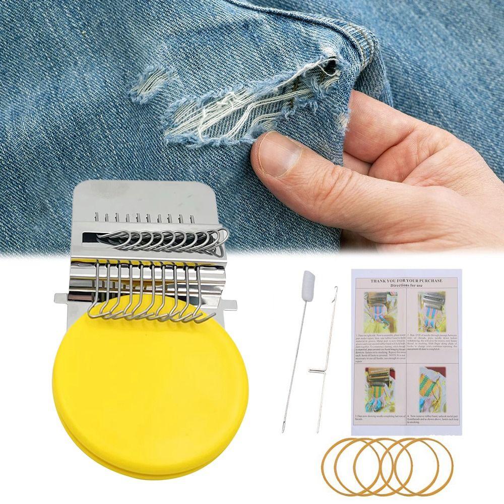 New Plastic Small Loom Quickly Convenient Fun Mending Loom Speedweve Type Weave Tool Mending Jeans Clothes