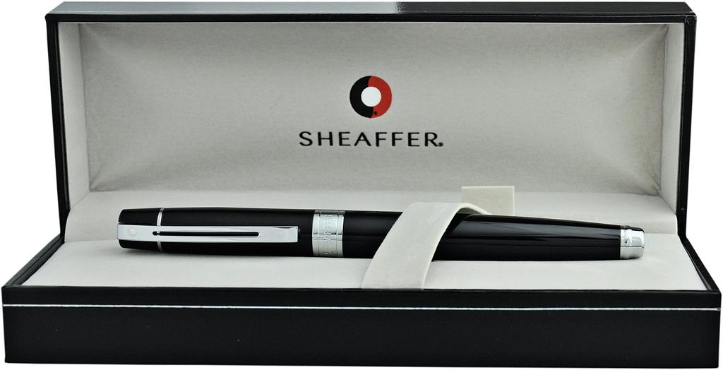 Sheaffer 300 Fountain Medium Solid Officially Imported Pen, Nib, Black, SGC9312PN-M,