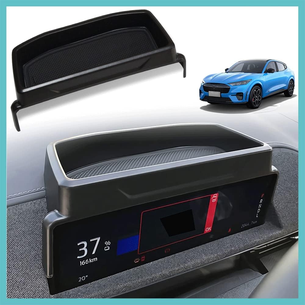 BestEvMod AOSK Compatible with Mustang Mach-E Armrest Storage Box Organizer Center Console Tray Accessories 2021 2022 2023 2024(V1) NOT FIT 2025
