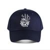Oversized Gothic Floral Skeleton Print Baseball Cap Fashion Unisex Sunhat Womens Outdoor Sports Snapback Cap