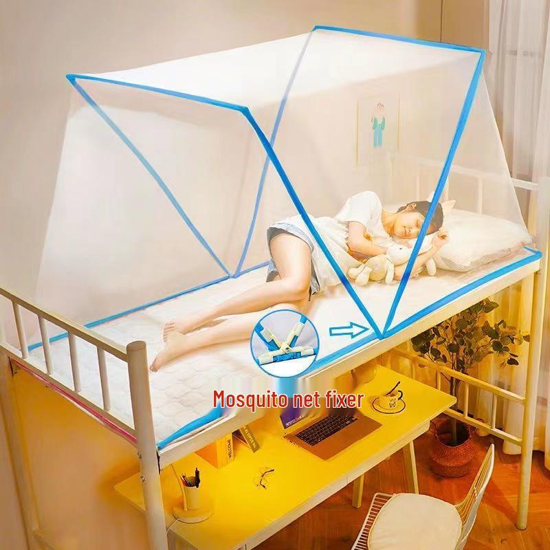 Skládací moskytiéra se stojanem - Nevyžaduje instalaci, vhodná pro děti, koleje a jednolůžka