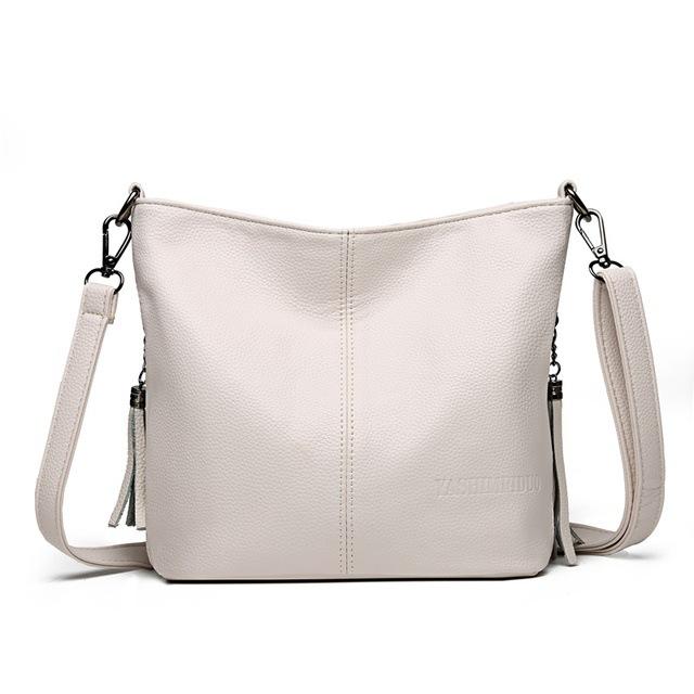 

Lychee pattern fringed bucket bag crossbody shoulder women s bag белый