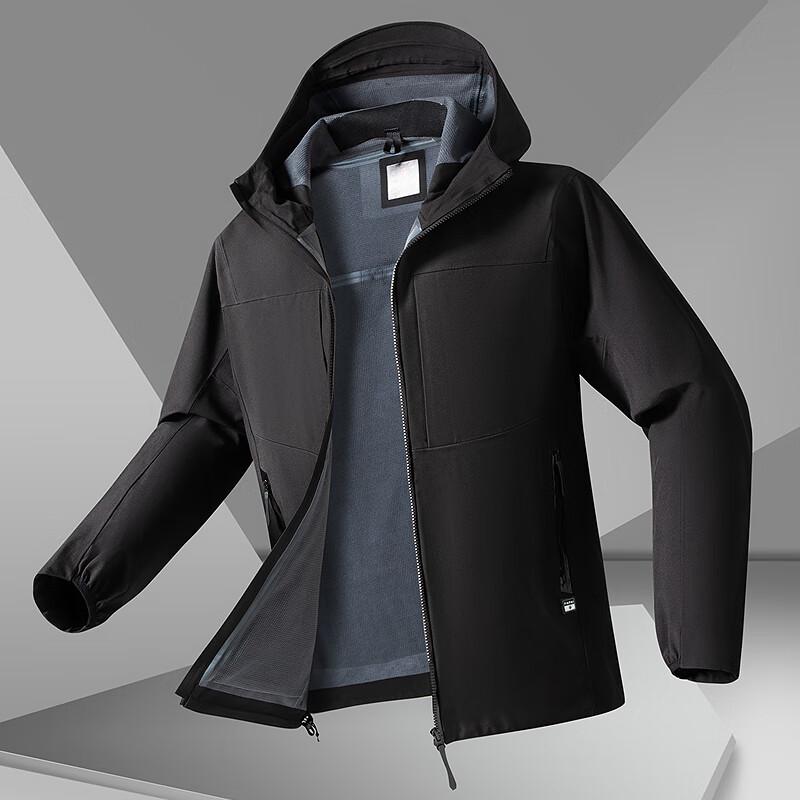 

FAPAI Men s Fleece-Lined Hooded Jacket L