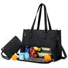 2-in-1 Lunchtasche für Damen, große Kapazität, isoliert, 15,6 Zoll Laptop-Tasche, Lunch-Fach mit Geldbörse, Computertragetasche