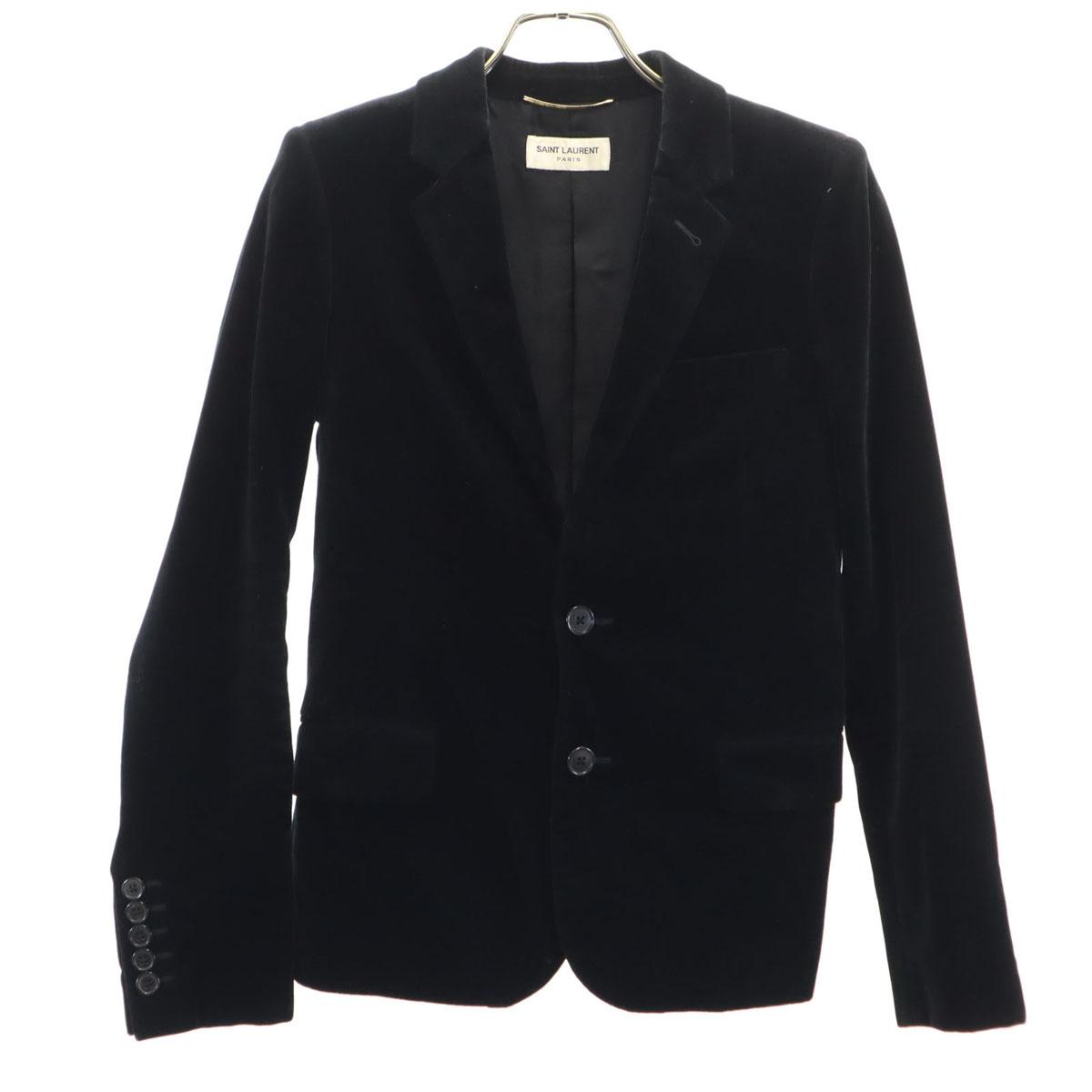 

SAINT LAURENT Italian Silk tailored jacket F34 black Women Used