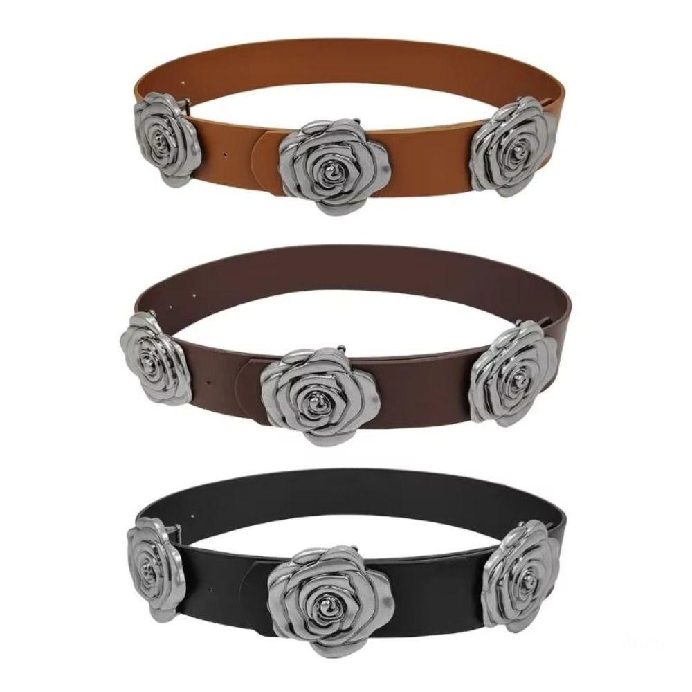 

Unisex Waist Belt Leather Dress Belt Retro Waistband Women