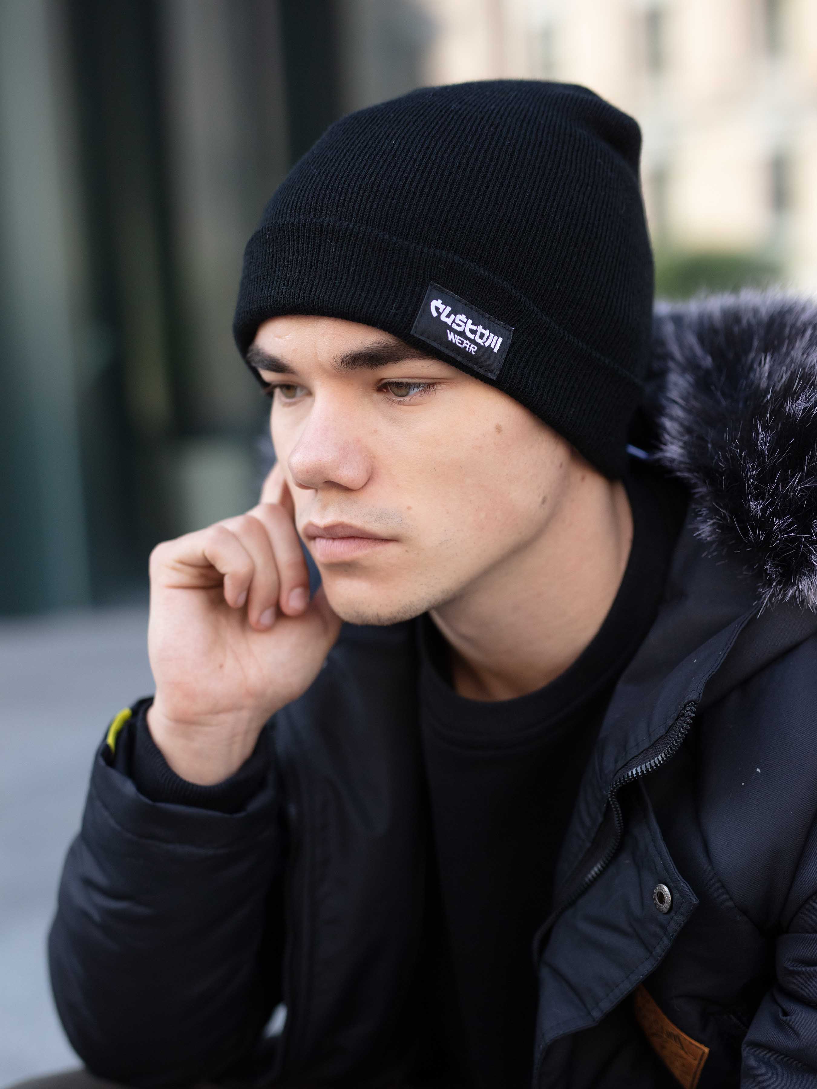 

Шапка Custom Wear Big Logo 38cm-48cm чорний