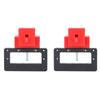 2PCS Clamp On Circuit Breaker Tagout Device Blade Teeth Bite Design Circuit Breaker Lockout Device