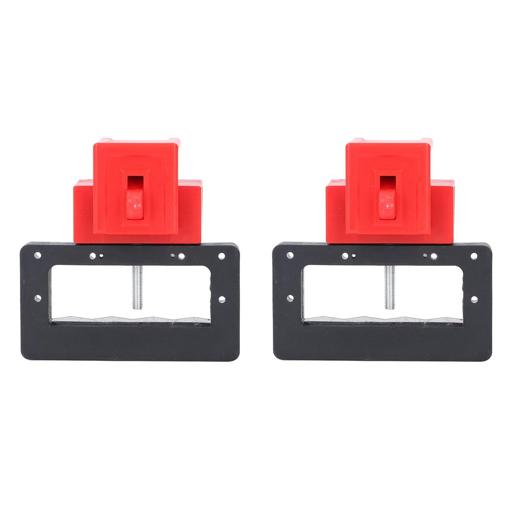 2PCS Clamp On Circuit Breaker Tagout Device Blade Teeth Bite Design Circuit Breaker Lockout Device
