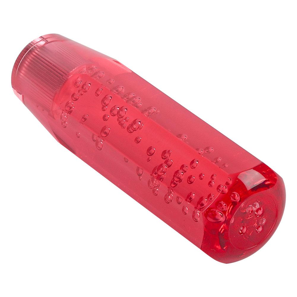 15cm Red Car Universal Acrylic Shift Stick Knob Crystal Transparent Bubble Gear Shifter Head