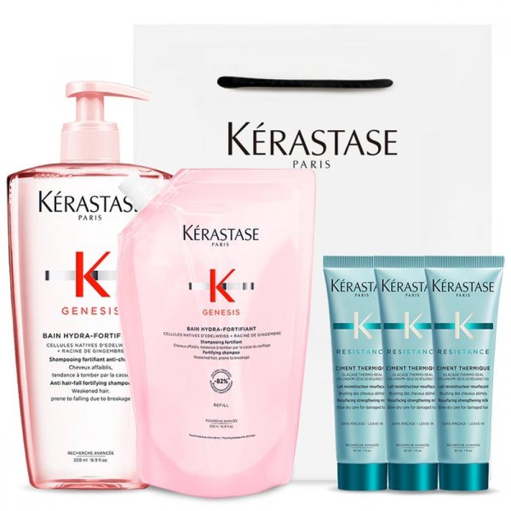 

K Rastase Genesis Shampoo Set 1l 500ml + 500ml Refill [fine Hair Care Sprout Care] Single option