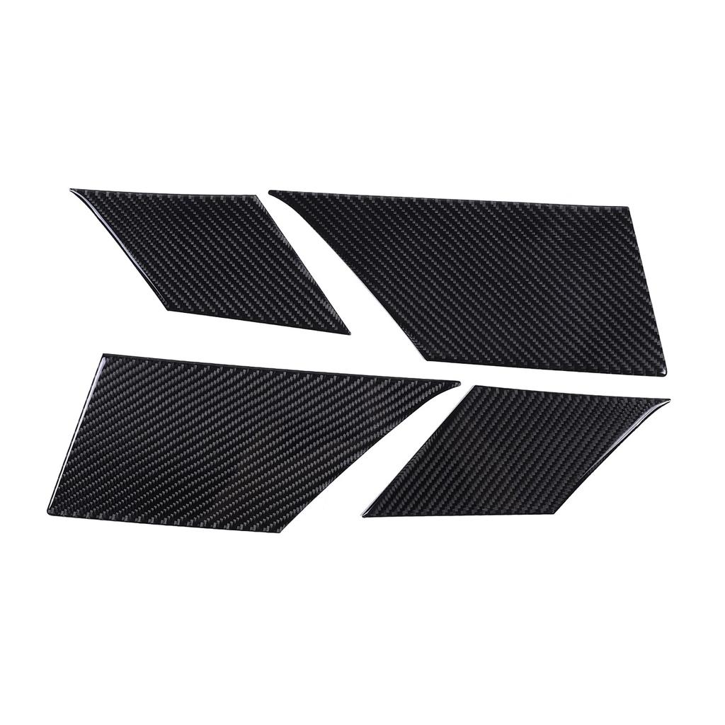 For Tesla Model 3 Y 2016-2024 Soft Carbon Fiber Car Door Storage Slot Side Panel Trim Sticker Car Protection Accessories 4PCS