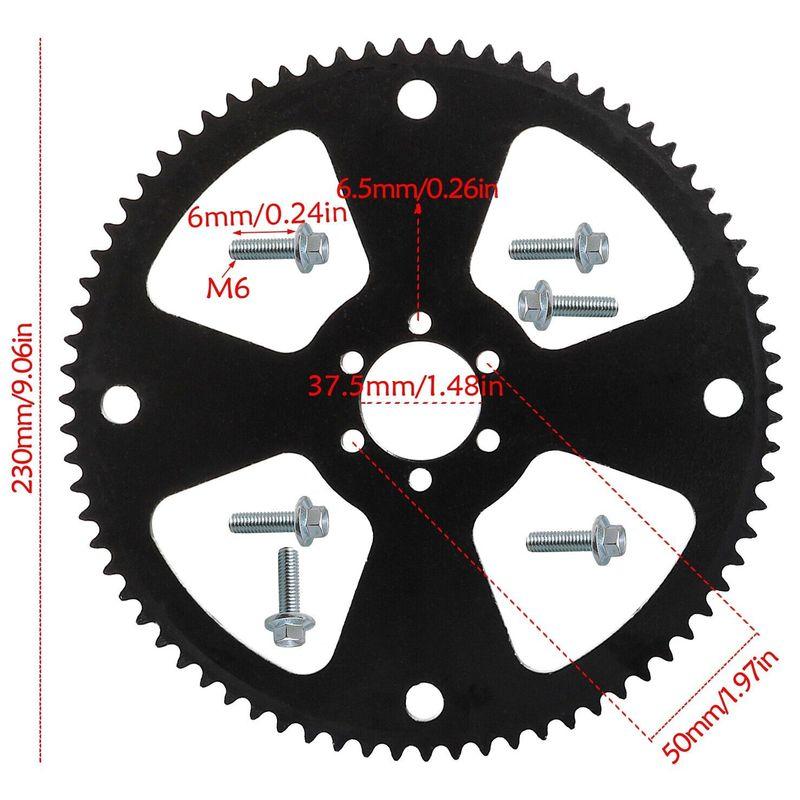 420/428 37T/41T/54T/65T Rear Back Chain Sprocket for Motocross ATV Quad 4Wheeler Quad Pit Dirt Bike Motorcycle Modified Parts