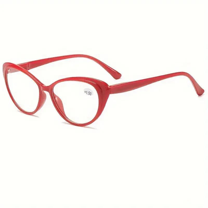 3-Pack Vintage Style Cat Eye Reading Glasses - Full Rim, Non-Prescription Clear Lens, AC Lens & Polycarbonate Frame