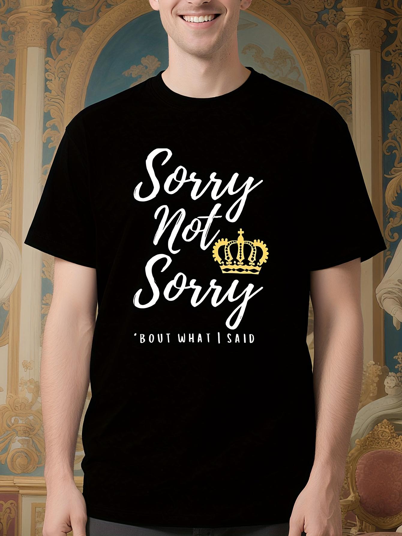 Sorry Not Sorry Six The Musical Graphic Tshirt - Black wi... M