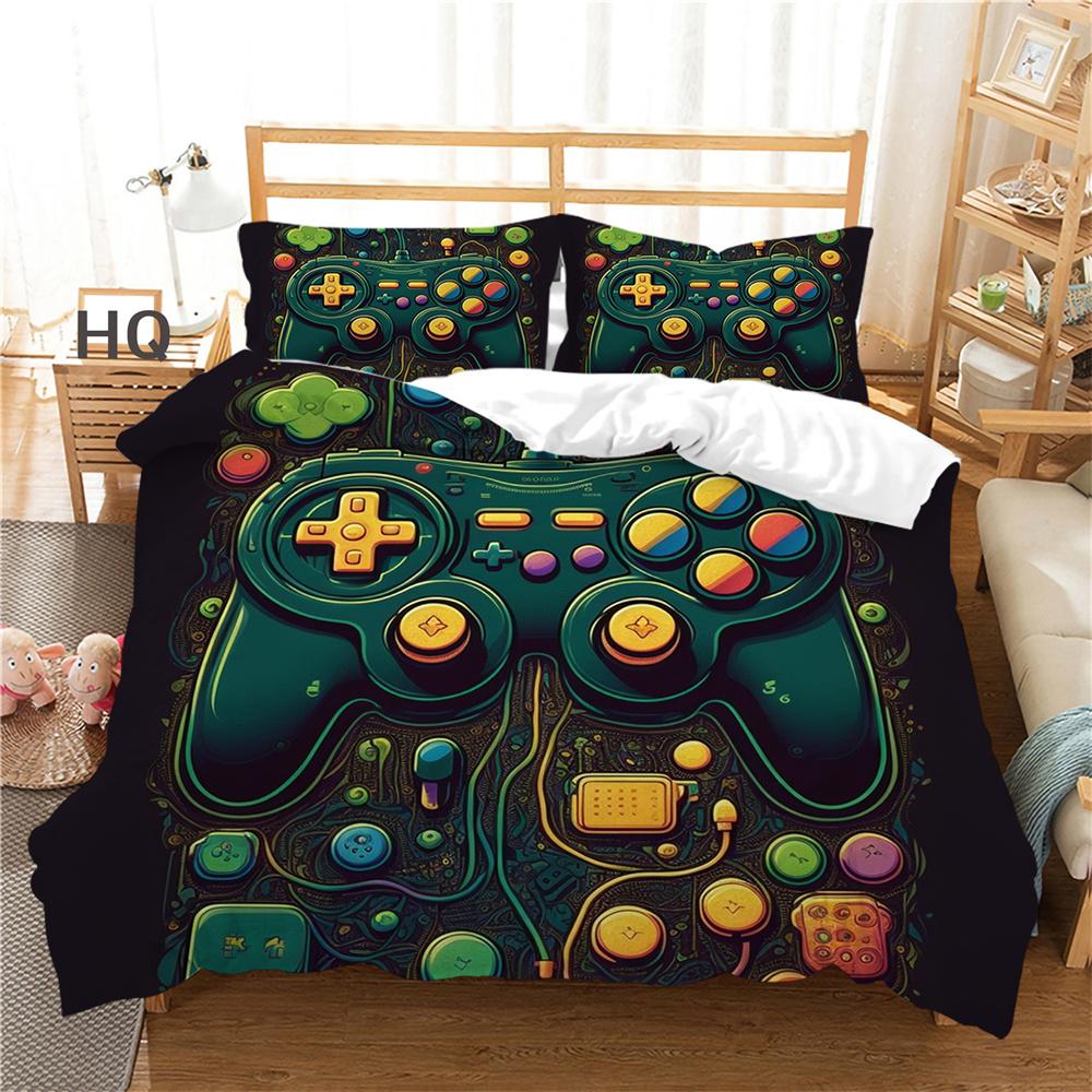 3D Game Console Printing Bed Clothes Teens Full Size Bedding Set Cover Design High Quality Home Textiles