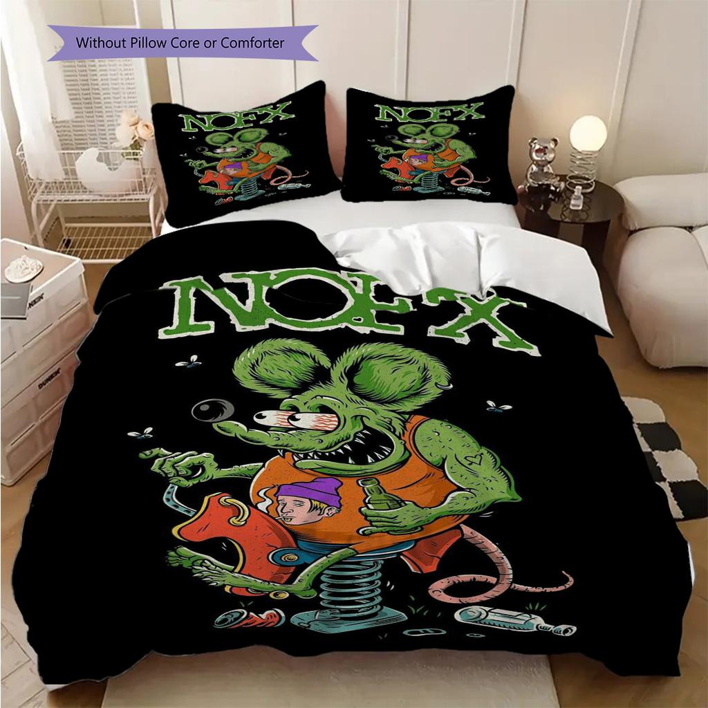 Rat Power Wild Ride Bedding 1 Duvet Cover 2 Pillowcase Without Core Christmas Birthday Gift Soft And Comfortable Bedding Set