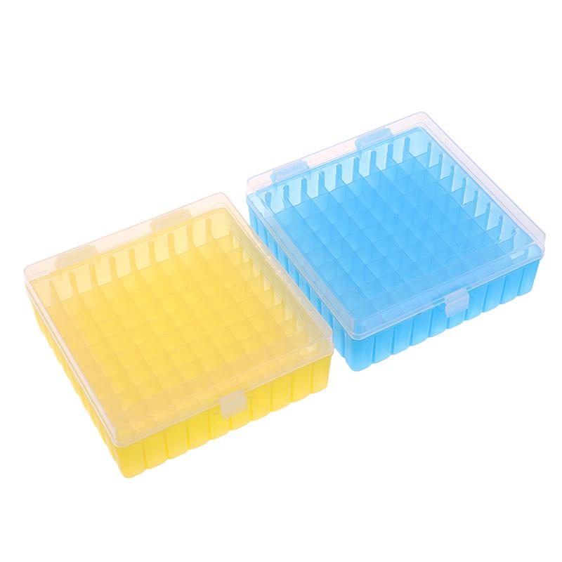 Πλαστική Εργαστηριακή Θήκη Σωλήνων 100 Οπών Ράφι Χρήση Για Σωλήνα Κρυοσυντήρησης 2ml 1.5ml 1.8ml Με Καπάκι Σύνδεσης