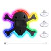 Multicolor Skull Lamp Solar Powered Solar Lamp New Skull Light  Car Window Decor