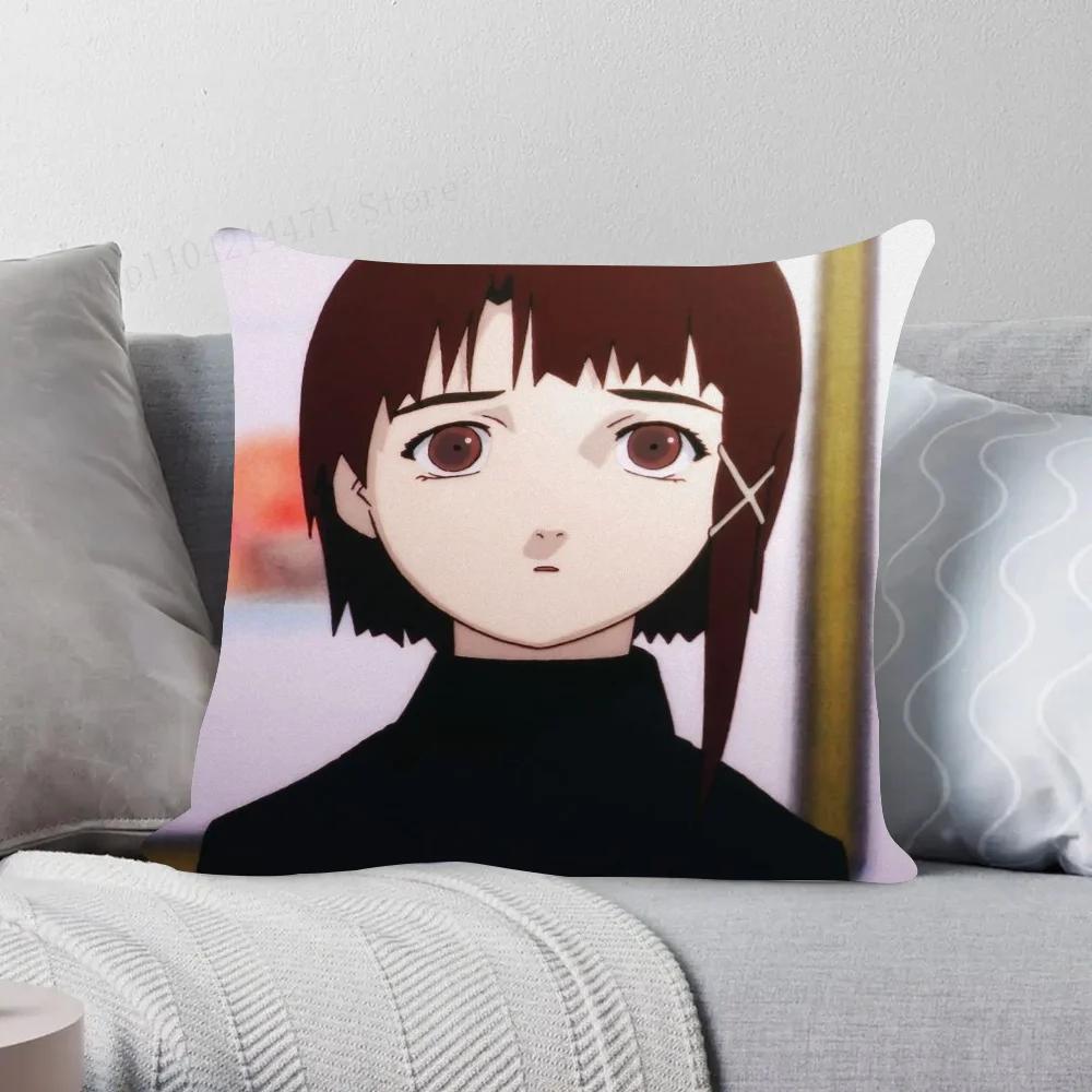 1pc Serial Experiments Lain Pillow Case Square Bedroom Sofa Leisure Comfort Cushion Car Living Room Home Decoration