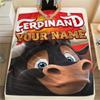 1 Stück Benutzerdefinierter Name Ferdinand Gemustert Flanell Decke Geeignet für Alle Jahreszeiten für Heimdekoration Wärme und Komfort Geschenke Feiertagsgeschenk