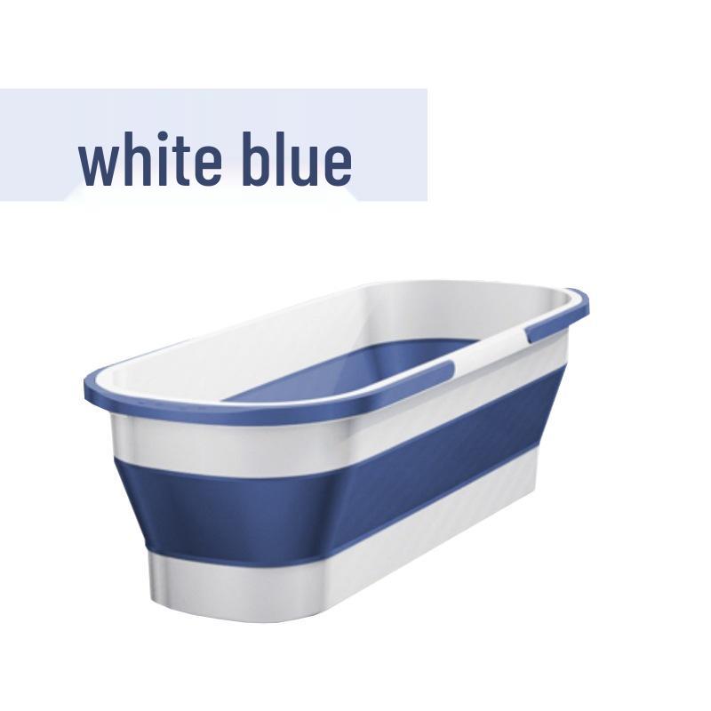 Home Large Silicone Foldable Bucket: Rectangular Mop & Bath Use