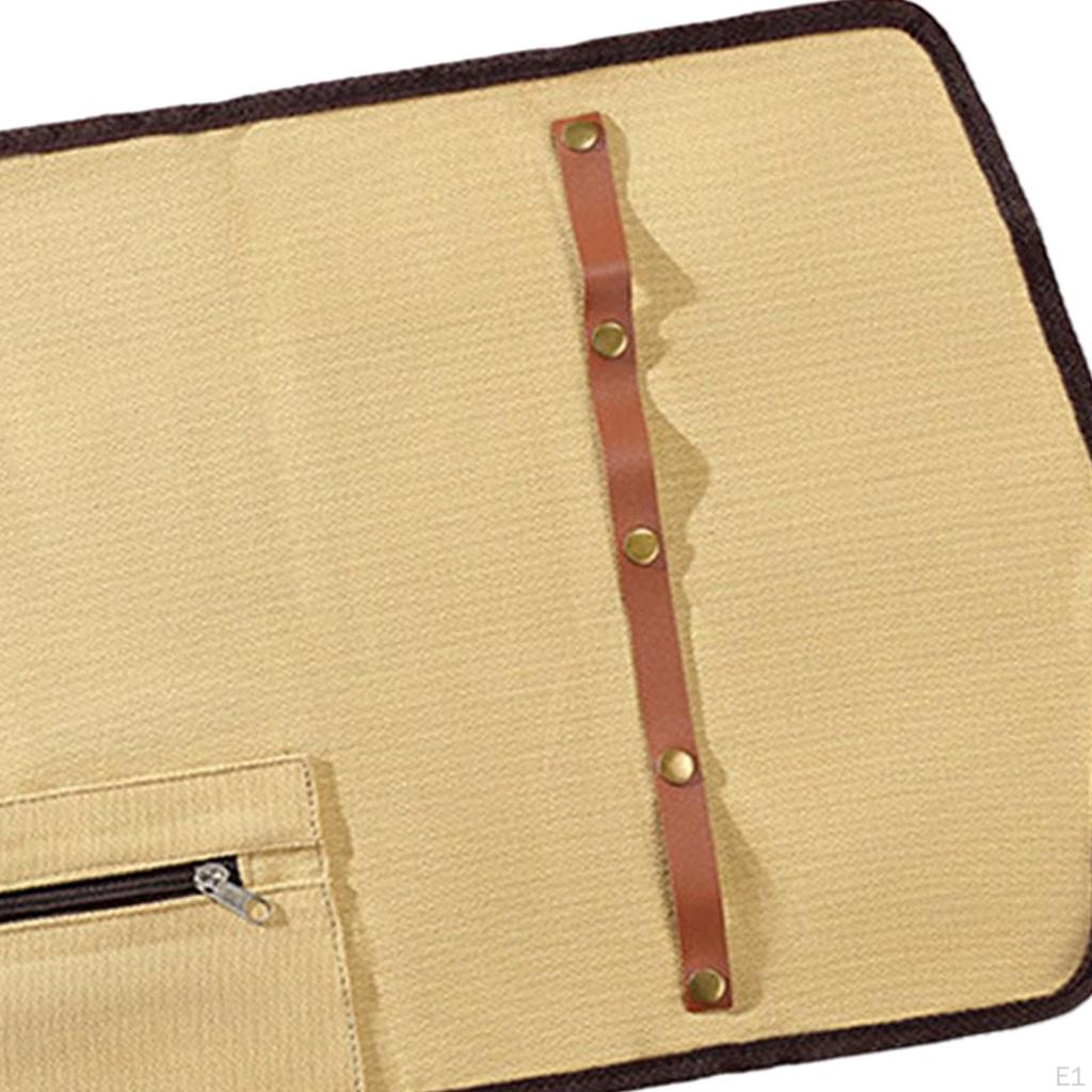 Satın alın Portable Camping Utensil Roll up Bag, Tableware Organizer