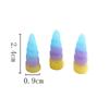 3 Pcs/Pack Gradient Unicorn With Multicolor Resin For DIY Hair Backpack Clothing Accessories Decoration Supplies