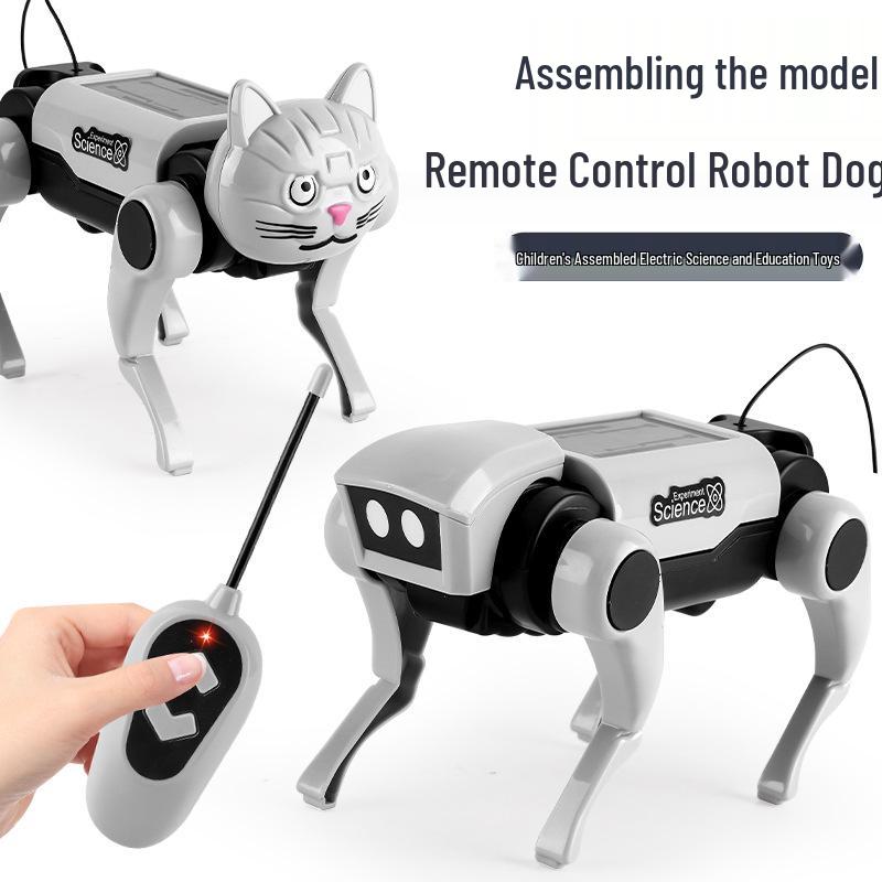 Remote Control Mechanical Dog and Cat Toy for Kids - Electric Assembly Model