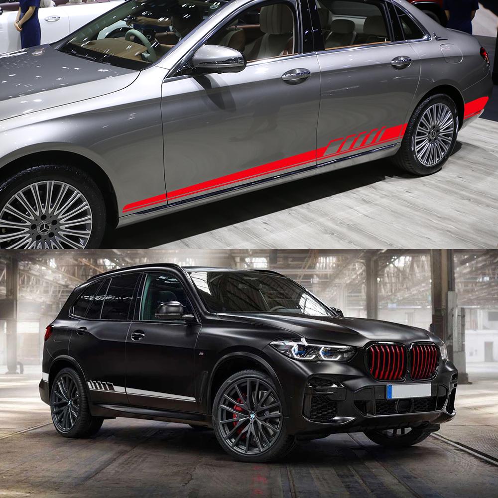 2Pcs Car Side Sticker Car Tuning Accessories For BMW X5 E70 E53 F15 X3 F25 E83 X6 F16 E71 X1 F48 E84 X2 X4 F26 X7 M2 M3 M4 M5 M6