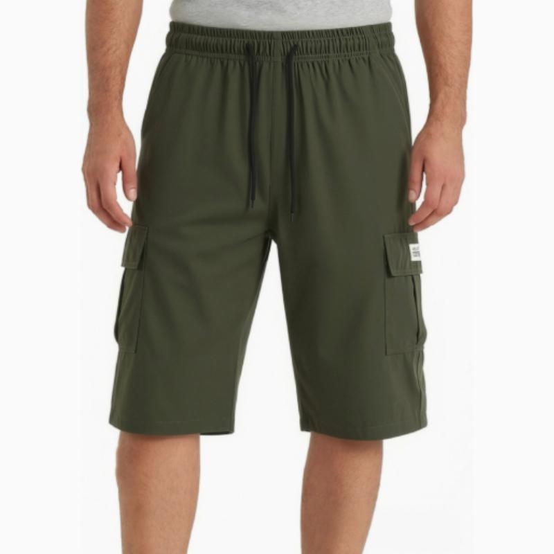 Large Size Summer Thin Quick Drying Beach Pants Casual 7-point Shorts