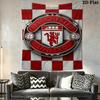 Manchester United Century Glory Threepiece Set 1 Duvet Cover 2 Pillowcase Without Core Soft And Comfortable Duvet Cover And Pillowcase