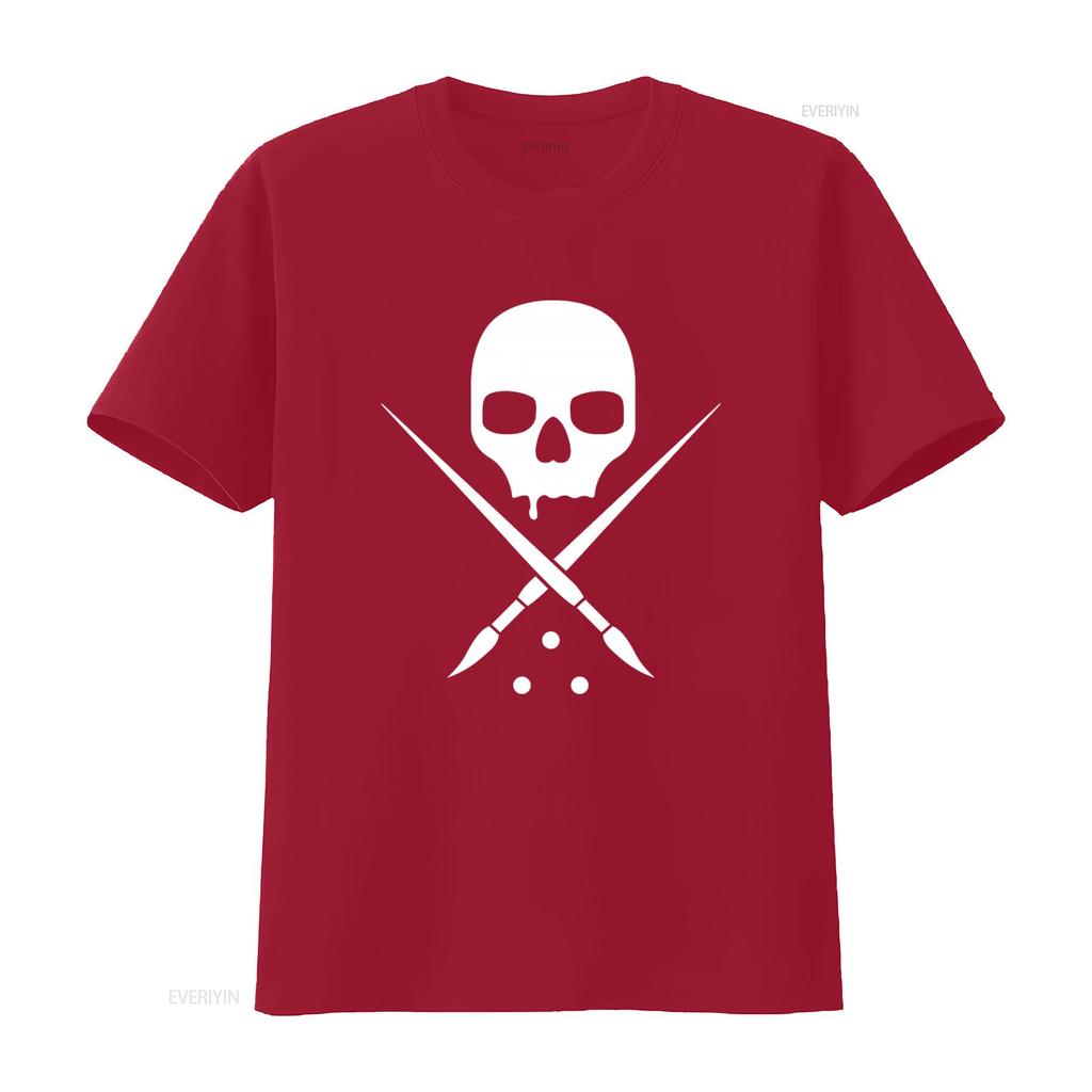 Sullen Unisexs Standard Issue Hip Hop Skull Print T Shirt Adult Fashion Vintage Washed Versatile Comfortable Breathable Streetwear