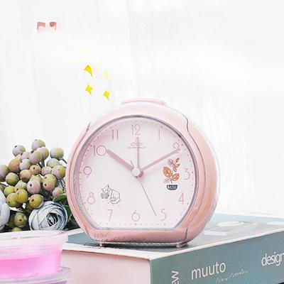 Réveil mignon pour enfants, petit réveil, étudiant, chevet, veilleuse, horloge simple, multicolore, horloge de bureau
