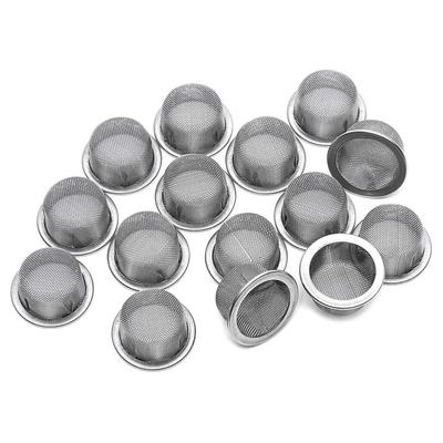 15 szt. Sita rurowe o średnicy 16 mm Premium 60 Mesh Metalowe ekrany ze stali nierdzewnej Filtry w pudełku