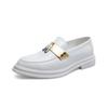 Fashion Fashion White Leather Men Casual Shoes New Slip-on Men Shoes Italian Style Male Loafers Soft Flats Lightweight Moccasins for Man