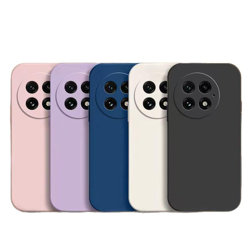 OnePlus 13 Liquid Silicone Phone Case: Full Coverage, Drop Protection, Solid Color, Skin-Friendly, Simple Style.