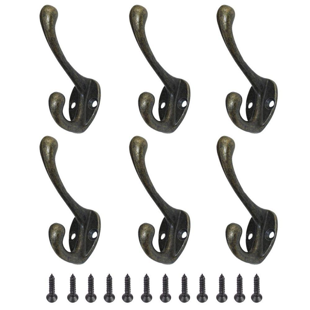 4pcs Wall Hook Clothes Hook Bathroom Towel Wall Organizer Durable Hanger Hooks  Key Hat Bag