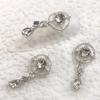 3Pcs Nail Charms Sparkling Stunning Visual Effect Ultra-Light Creative Shape Wide Application DIY Alloy Shiny Bow-knot Rhinestone Nail Art Decorations