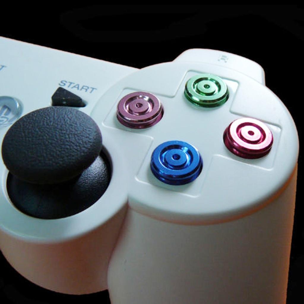Metal Bullet Buttons for PlayStation PS3/PS4 Controller 4pcs Colorful