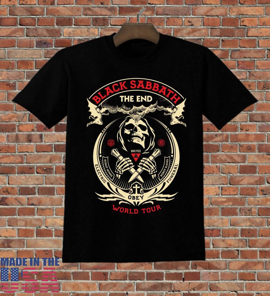 hot BLACK SABBATH THE END World Tour T Shirt Full Size S-5XL Unisex T-Shirt XXXXL