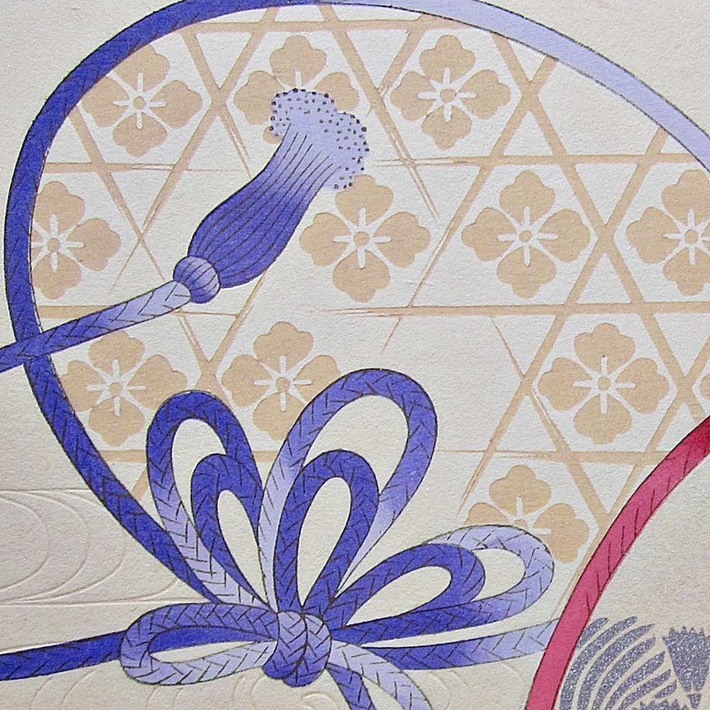 [USED] Woodblock print, knot pattern, shell matching