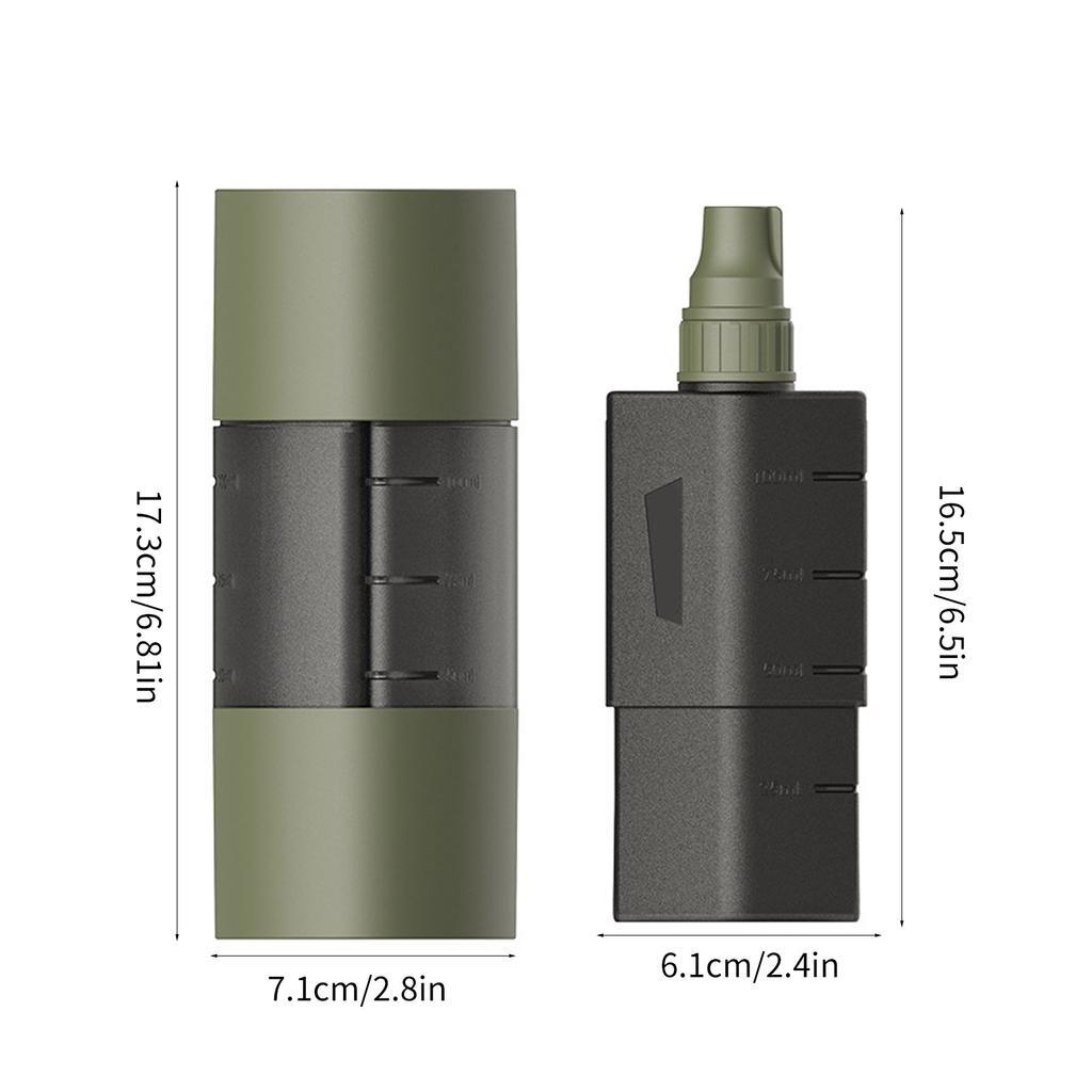 Camping 3 in 1 Gewürzflasche Outdoor Squeeze Gewürzflasche Squeeze Saucenflasche für Küchengewürze BBQ-Saucen