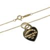 TIFFANY&Co. Return to TIFFANY & Co. Heart tag Necklace K18 yellow gold 5.6g Women Used