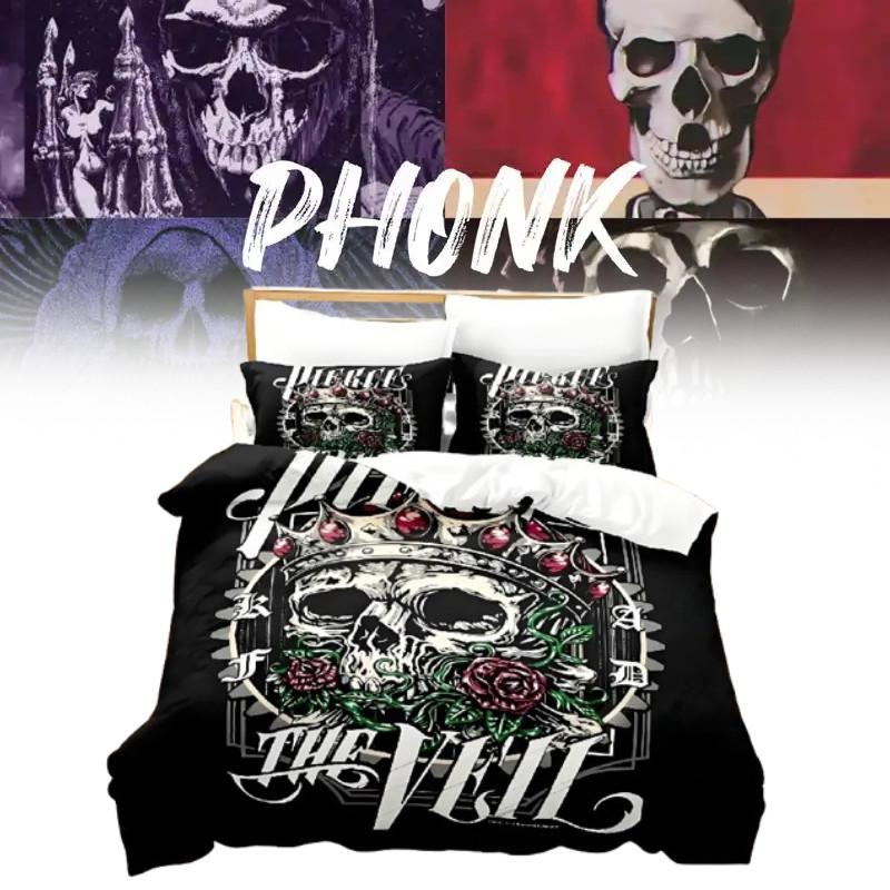 Pierce The Veil Album Cover Digital Print 3piece Bed Set With Reactive Dyeing Modern Minimalist For Home Bedroom Decor