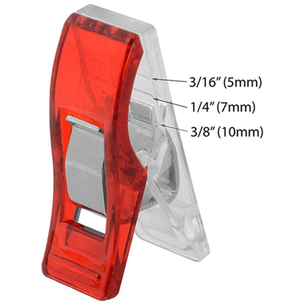 White & Red Long Tail Sewing Clips for DIY Patchwork