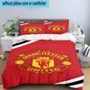 Manchester Crest 3PCS Bedding Set 2D Printing (Includes 1 Duvet Cover + 2 Pillowcases Coreless), Bedroom decor,Fan Gift