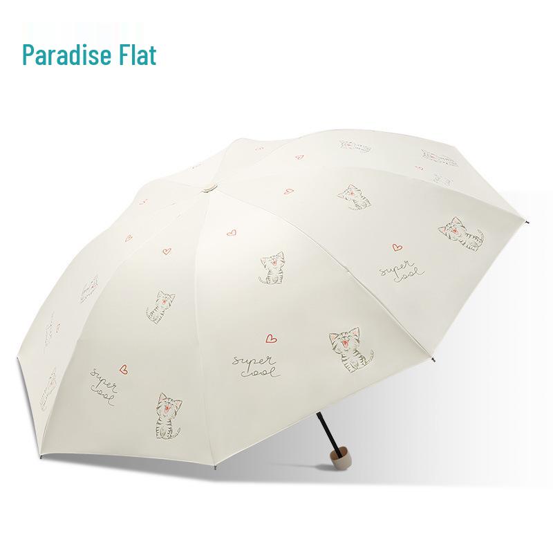 Зонт-парасолька Paradise Kitten Playful Compact с защитой от УФ-лучей - Портативный зонт от солнца и дождя